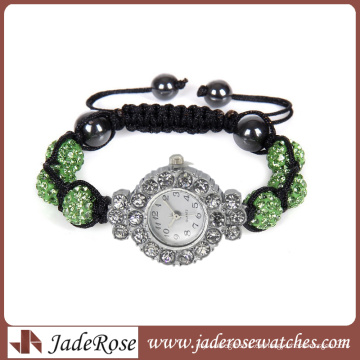 Reloj de pulsera de señora de moda con correa multicolor caliente